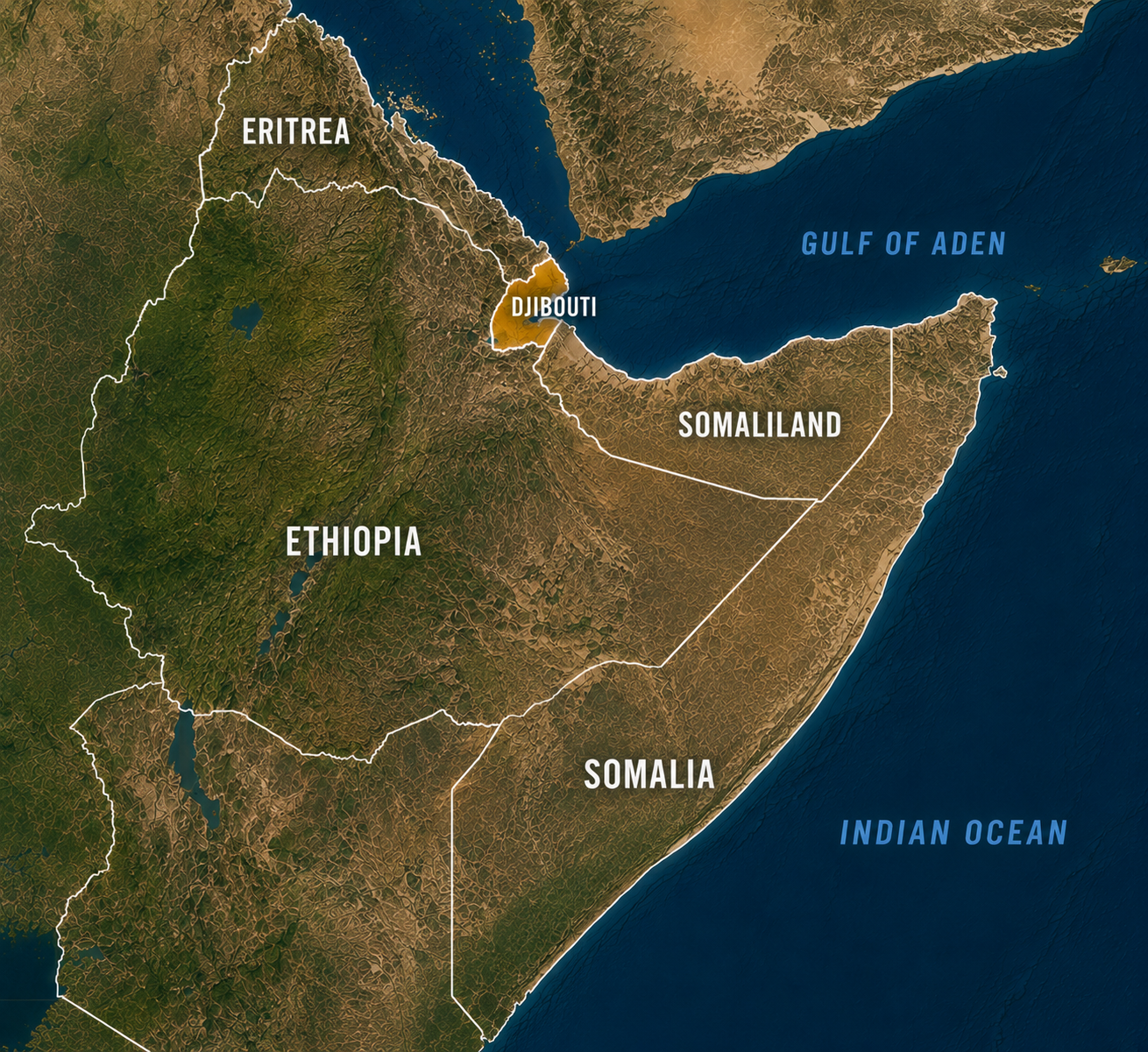 Djibouti Map